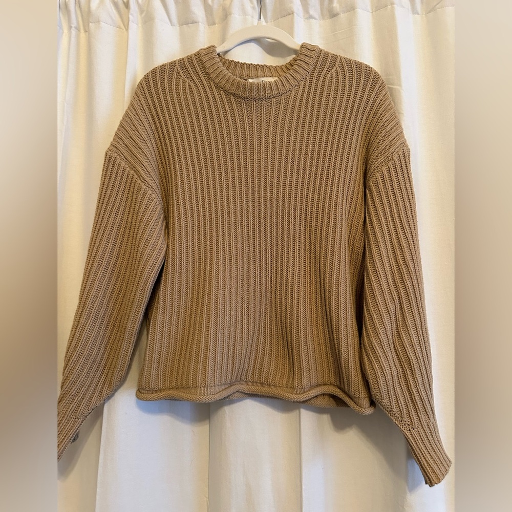 Neuflora Tan/Caramel Color Sweater: Size S